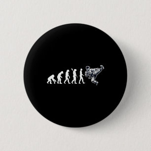 Chapa Redonda De 5 Cm Funny Karate Evolución Artes Marciales Lover Karat
