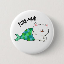 Funny Kitty Cat Mermaid Pun