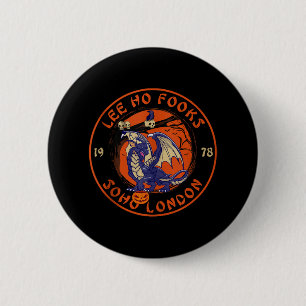 Chapa Redonda De 5 Cm Funny Lee Ho Fooks Partido de Halloween Chino・
