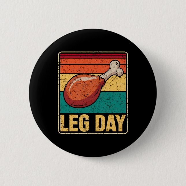 Chapa Redonda De 5 Cm Funny Leg Day Costume Turkey Day Pilgrim Thanksgiv (Anverso)