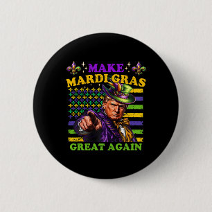 Chapa Redonda De 5 Cm Funny Mardi Gras Donald Trump Mardi Gras Estadouni