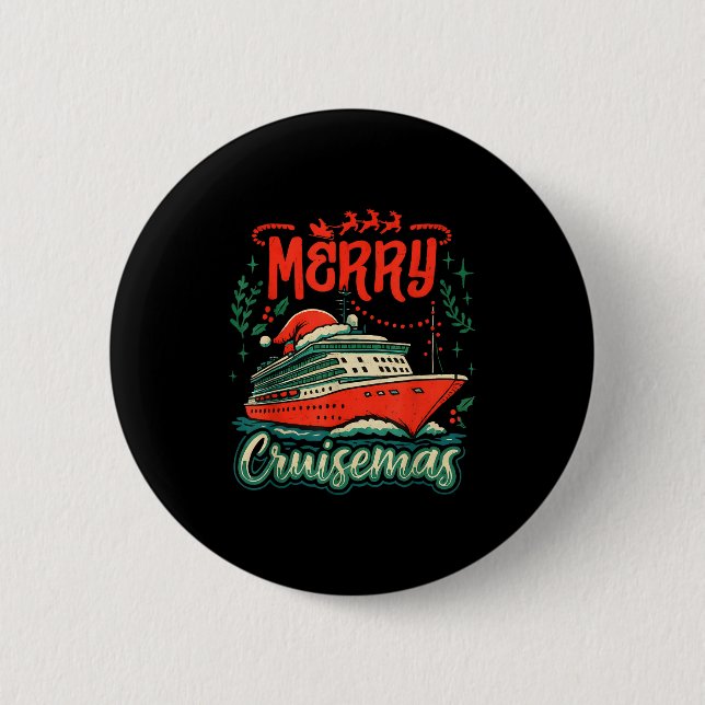 Chapa Redonda De 5 Cm Funny Merry Cruisemas Holiday Cruise Vacation  (Anverso)
