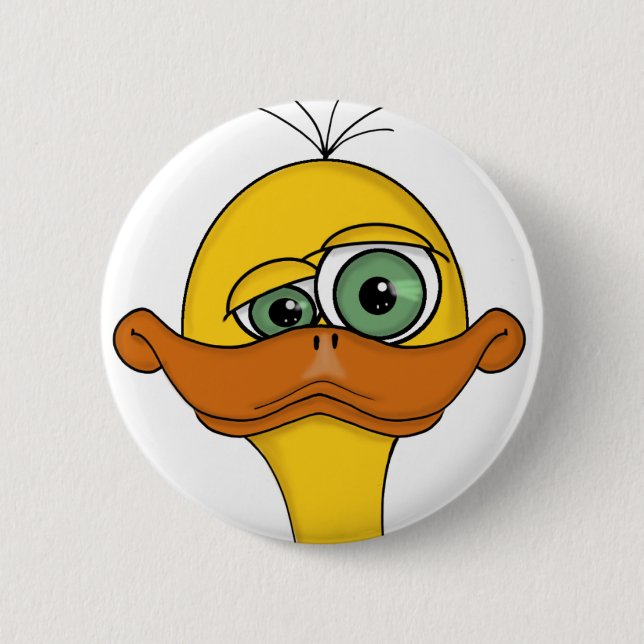 Chapa Redonda De 5 Cm Funny Odd Duck Personalizado (Anverso)