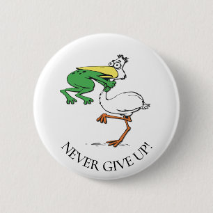 Chapa Redonda De 5 Cm Funny Pelican