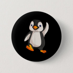 Chapa Redonda De 5 Cm Funny Penguin Appart S Uni-adultos Niños B
