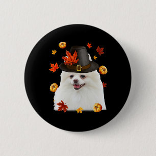 Chapa Redonda De 5 Cm Funny Peregrino Pomerano Peregrino Gorra Caer Feli