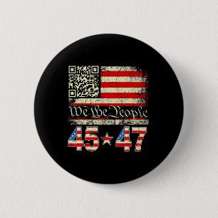 Chapa Redonda De 5 Cm Funny presidente de Qr Trump 4547 Tee Trump