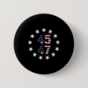 Chapa Redonda De 5 Cm Funny Qr presidente Trump código de baile