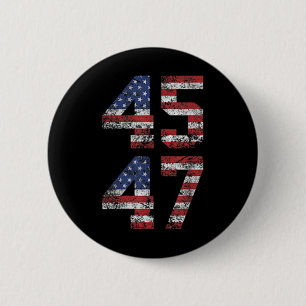 Chapa Redonda De 5 Cm Funny Qr presidente Trump Código de Danza (en Byck