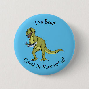 Chapa Redonda De 5 Cm Funny T rex dinosaur ilustracion