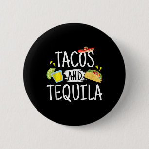 Chapa Redonda De 5 Cm Funny Tacos Y Tequila