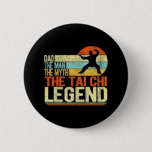 Chapa Redonda De 5 Cm Funny Tai Chi Dad Chinas Artes Marciales Taiji