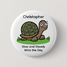 Funny Tortoise Nombre Personalizado Lento Y Consta