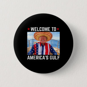 Chapa Redonda De 5 Cm Funny Trump Camisa Golfo De Estados Unidos Trump A