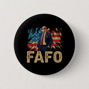 Chapa Redonda De 5 Cm Funny Trump Fafo, Y2k Fafo Trump Bandera Americana