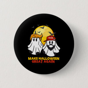 Chapa Redonda De 5 Cm Funny Trump Vance Ghost Mega Gorra Make Halloween 