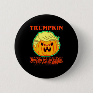 Chapa Redonda De 5 Cm Funny Trumpkin