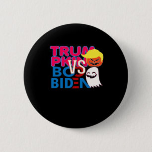 Chapa Redonda De 5 Cm Funny Trumpkin contra Boo Biden Clase de Diseño Ha