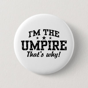 Chapa Redonda De 5 Cm Funny Umpire