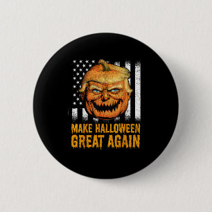 Chapa Redonda De 5 Cm Funny Usa Trumpkin vuelve a hacer grande a Hallowe
