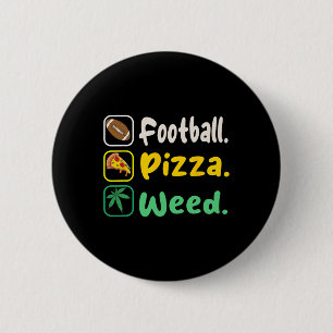 Chapa Redonda De 5 Cm Funy Tee Football Pizza Weed Para Los Amantes De H