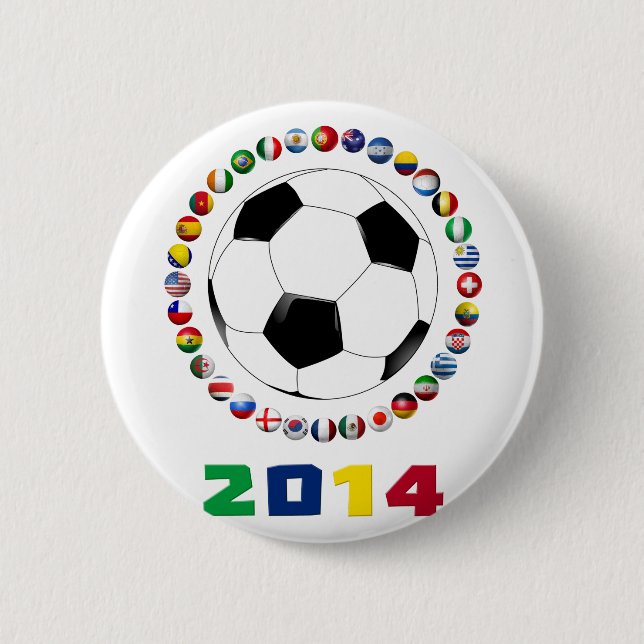 Chapa Redonda De 5 Cm Fútbol 2014 2530 (Anverso)