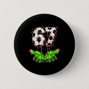 Chapa Redonda De 5 Cm Fútbol 67 Seis Siete Divertido Gen Alfa Meme Goteo