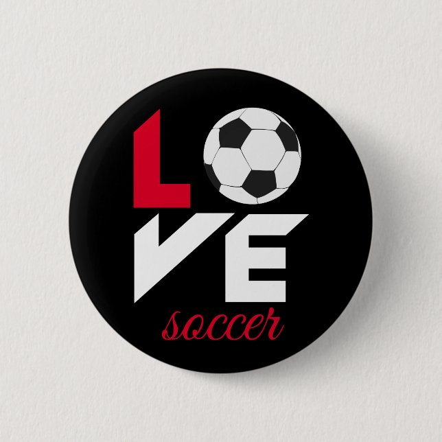 Chapa Redonda De 5 Cm Fútbol de amor (Anverso)