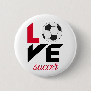 Chapa Redonda De 5 Cm Fútbol de amor