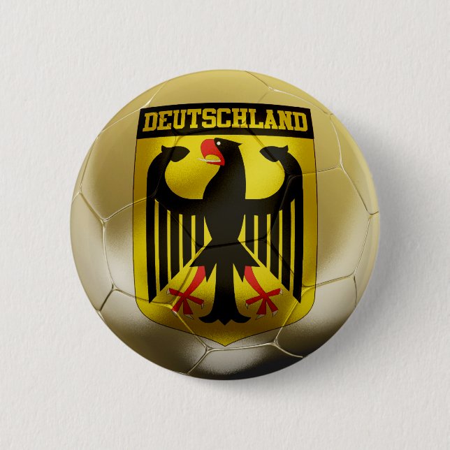 Chapa Redonda De 5 Cm Fútbol de Deutschland (Anverso)