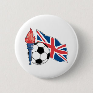 Chapa Redonda De 5 Cm Fútbol de Inglaterra