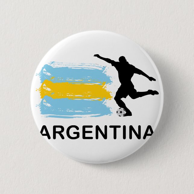 Chapa Redonda De 5 Cm Fútbol de la Argentina (Anverso)