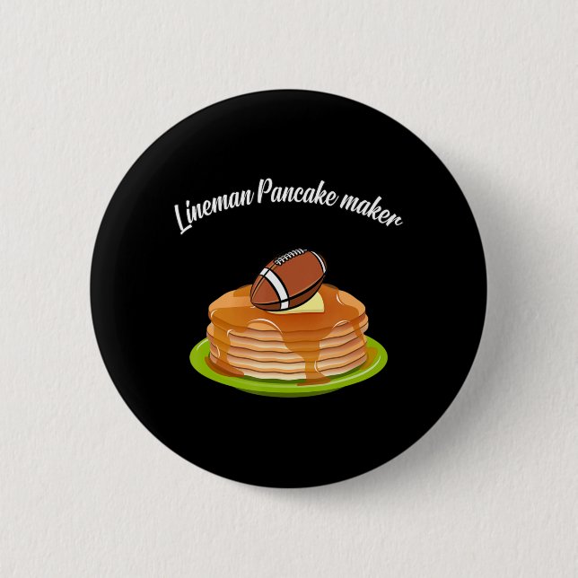 Chapa Redonda De 5 Cm Fútbol de Lineman Pancake (Anverso)