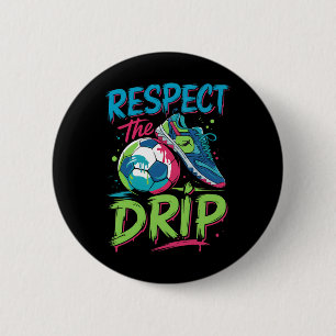 Chapa Redonda De 5 Cm Fútbol Drip Derritiendo Helado Respeta Al Chico Dr