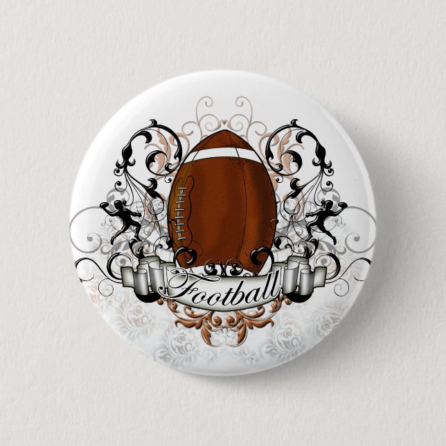 Chapa Redonda De 5 Cm Fútbol tribal (Anverso)