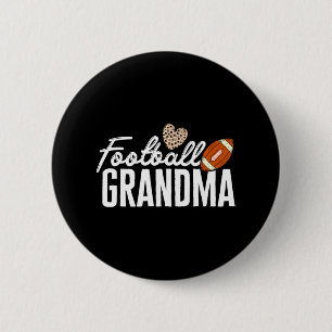 Chapa Redonda De 5 Cm Futbolista Leopardo de las Abuelas de Fútbol
