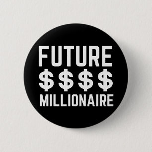 Chapa Redonda De 5 Cm Future Millionaire
