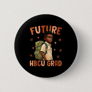 Chapa Redonda De 5 Cm Futuro de los niños graduado Hbcu Historia Negra