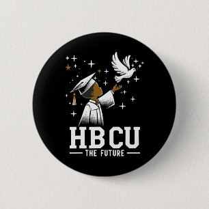 Chapa Redonda De 5 Cm Futuro graduado de Hbcu Historia Facultad Negra Ju