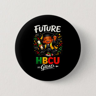 Chapa Redonda De 5 Cm Futuro graduado de hbcu historia negro chico gradu