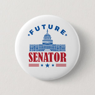 Chapa Redonda De 5 Cm Futuro Senador