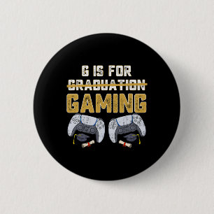 Chapa Redonda De 5 Cm G Es Para Gaming Fun School Graduación Gamer Boys