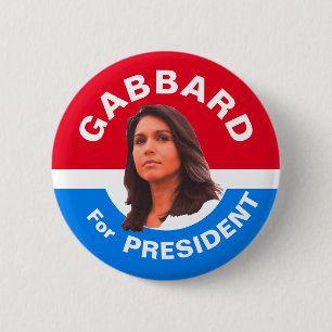 Chapa Redonda De 5 Cm Gabbard para el presidente