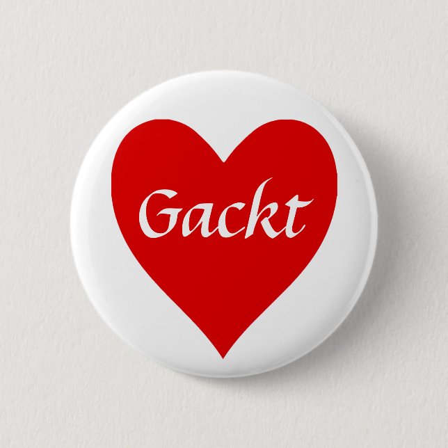Chapa Redonda De 5 Cm Gackt (Anverso)