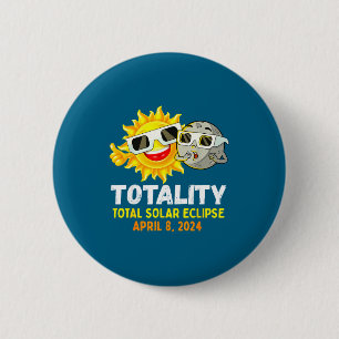 Chapa Redonda De 5 Cm Gafas de eclipse solar total para niños Sol