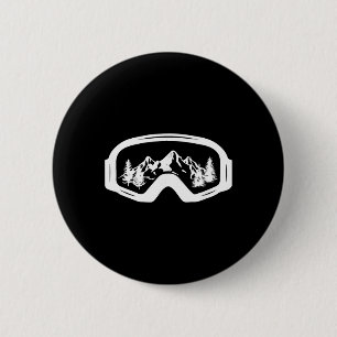 Chapa Redonda De 5 Cm Gafas de esquí Snowboard para esquiar nieve deport