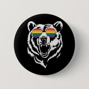 Chapa Redonda De 5 Cm Gafas de sol arcoíris de orgullo bandera LGBTQ gay