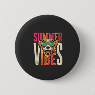 Chapa Redonda De 5 Cm Gafas de sol para perro Summer Vibes