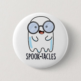 Chapa Redonda De 5 Cm Gafas de susto Chiste de fantasma divertido