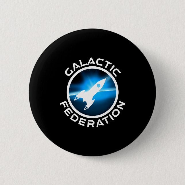 Chapa Redonda De 5 Cm Galactic Federation Logo _1  (Anverso)